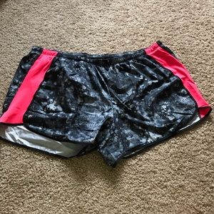 Black, Gray, and Pink Champion Athletic Shorts